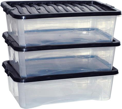 low profile metal storage boxes|clear plastic bins for storage.